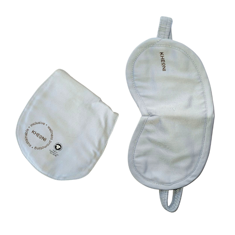 Light Blue Organic Cotton Eye Mask | For Sleep & Relaxation