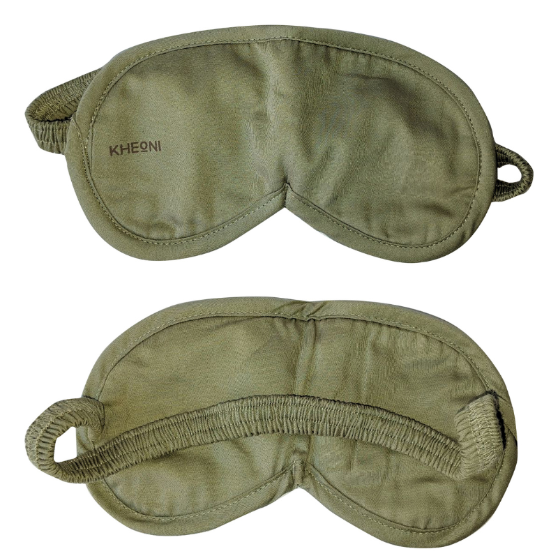 Light Green Organic Cotton Eye Mask | For Sleep & Relaxation