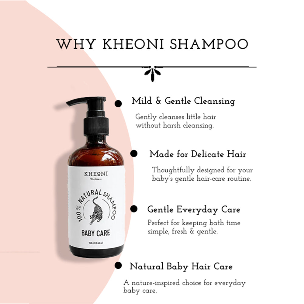 100% Natural Baby Shampoo - Mild & Gentle