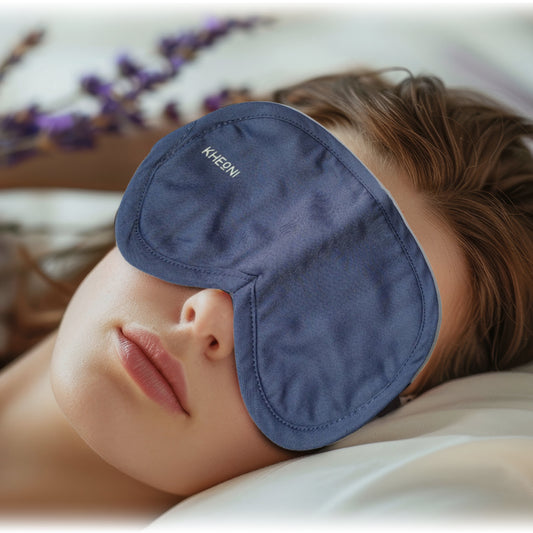 Blue Organic Cotton Eye Mask | For Sleep & Relaxation