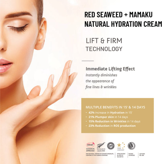 Red Seaweed + Mamaku Hydration Cream | Natural Face Cream for Glowing Skin