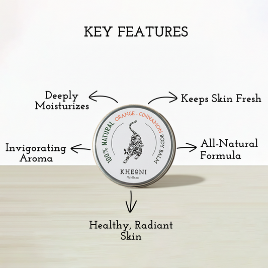 100% Natural Orange - Cinnamaon Body Balm