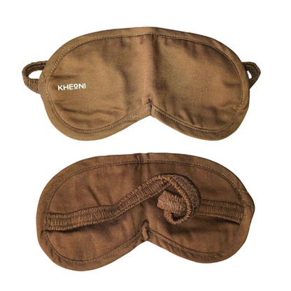 Brown Organic Cotton Eye Mask | For Sleep & Relaxation