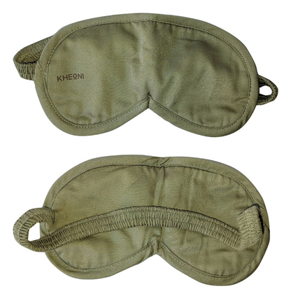 Light Green Organic Cotton Eye Mask | For Sleep & Relaxation