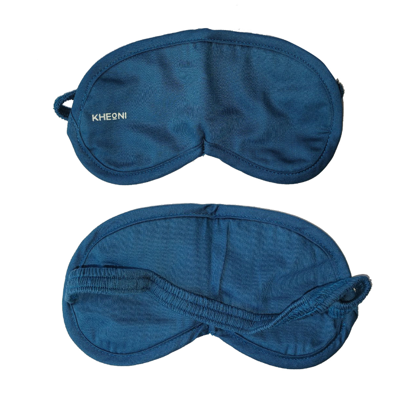 Ocean Blue Organic Cotton Eye Mask | For Sleep & Relaxation
