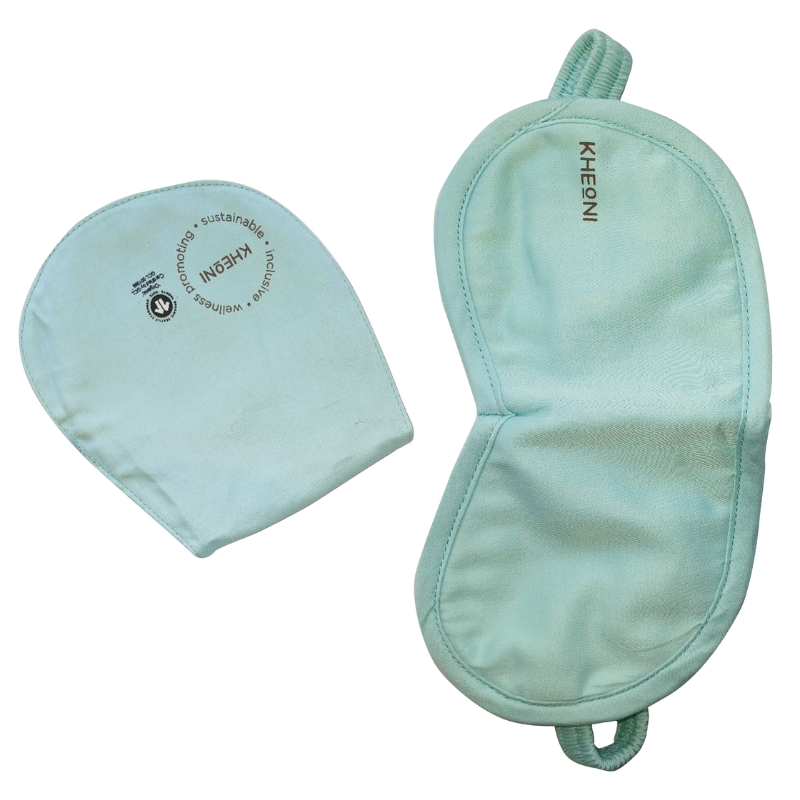 Light Neon Organic Cotton Eye Mask | For Sleep & Relaxation