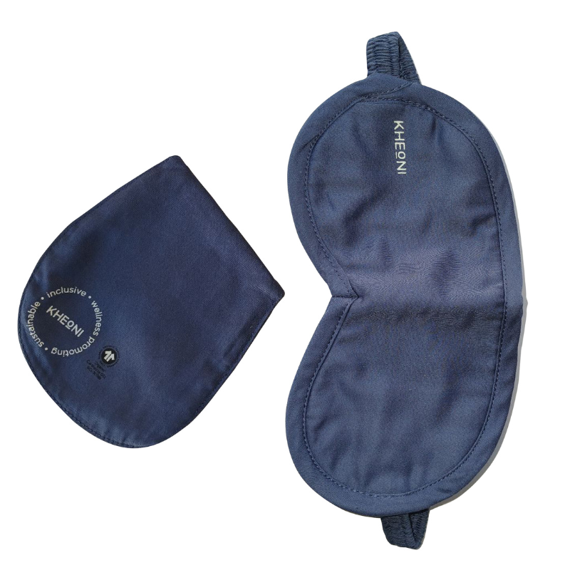 Blue Organic Cotton Eye Mask | For Sleep & Relaxation