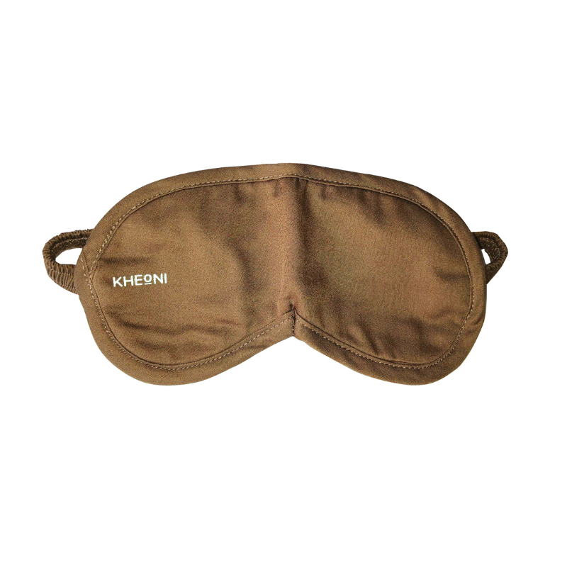 Brown Organic Cotton Eye Mask | For Sleep & Relaxation