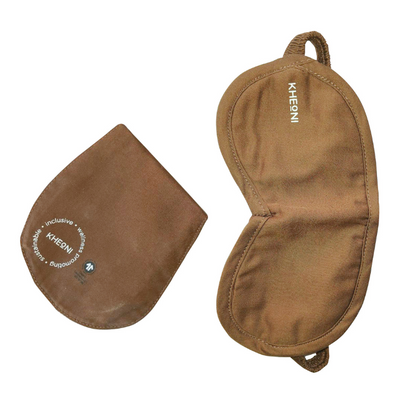 Brown Organic Cotton Eye Mask | For Sleep & Relaxation