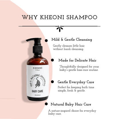 100% Natural Baby Shampoo - Mild & Gentle
