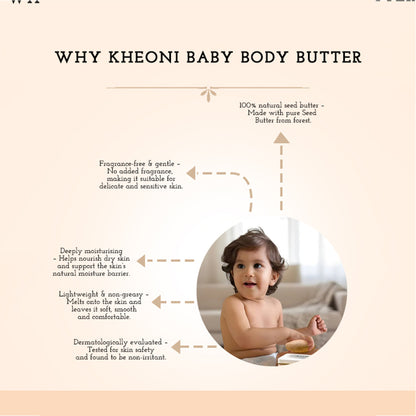 Baby Care Body Butter Bar | Natural Moisturizer for Dry Skin