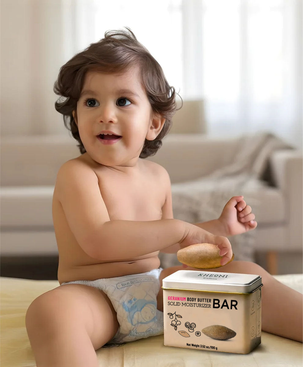 Geranium Body Butter Bar | Natural Moisturizer for Dry Skin