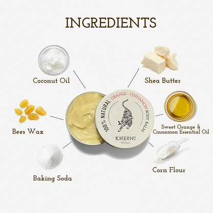 100% Natural Orange  - Cinnamaon Body Balm